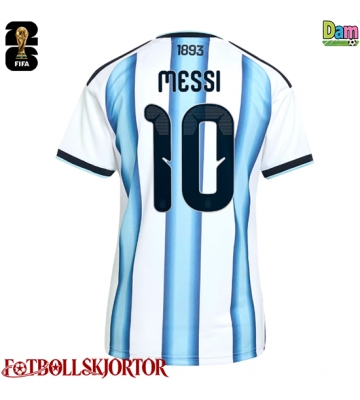 Argentina Lionel Messi #10 Hemmatröja Dam VM 2026 Kortärmad